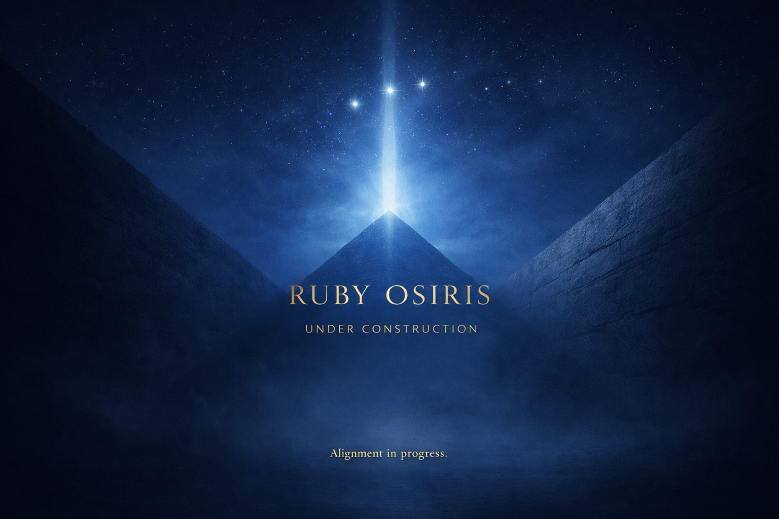 Ruby Osiris - Under Construction - Alignment in progress